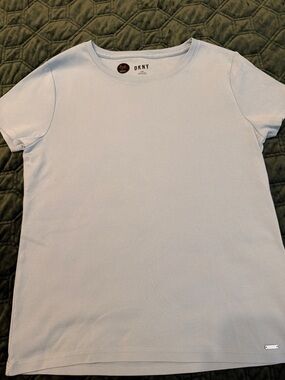 DKNY Pastel Blue Short Sleeve Crew Neck Tee